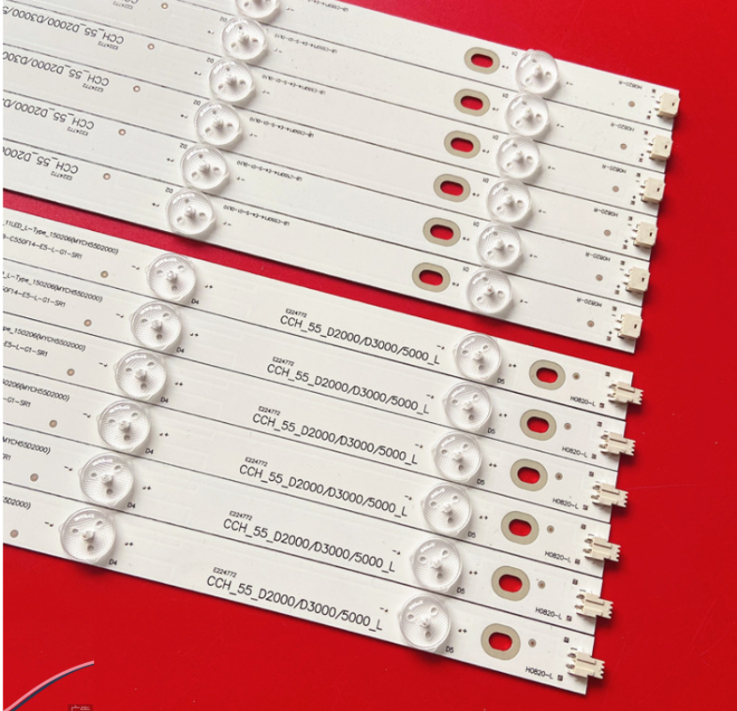 12PCS/set Original Hitachi LB55061 TV LED Strips 55D3000 /2000 For LE55A6R9 - Foto 9