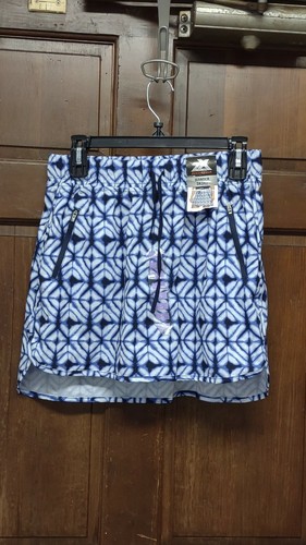 Neu mit Etikett ZeroXposur Wander Skort blau geometrisches Muster Damengröße S Small NEU - Bild 1 von 4