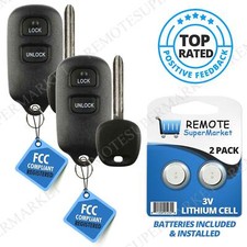 2 Replacement For Toyota 2005-2010 Corolla 2005-2008 Matrix Remote Key Fob Set