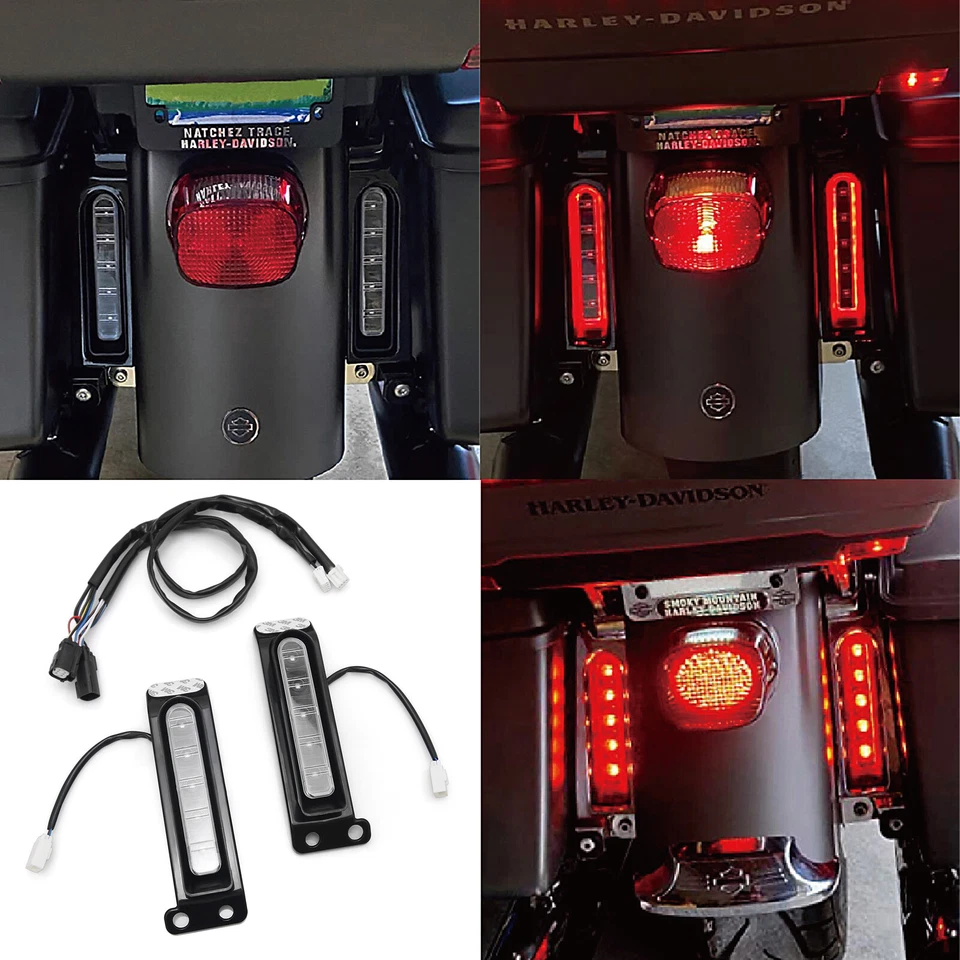 For Harley Saddlebag Tail Run Brake Turn Signal Light Touring Road Gilde 14-24 Foto 4 de 4