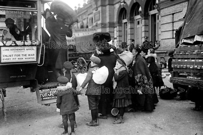 Ffx-3 Belgische Flüchtlinge, London 1914. Foto