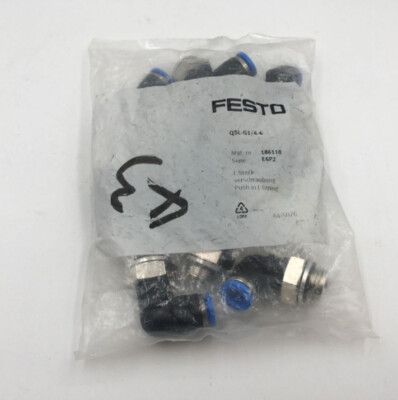 レイアウト用品 2519.1350.1502.2097.2115.2162.2355.2467 1Bag/10pcs New Festo QSL-G1/4-6 186118 Fittings Free Shipping #FES