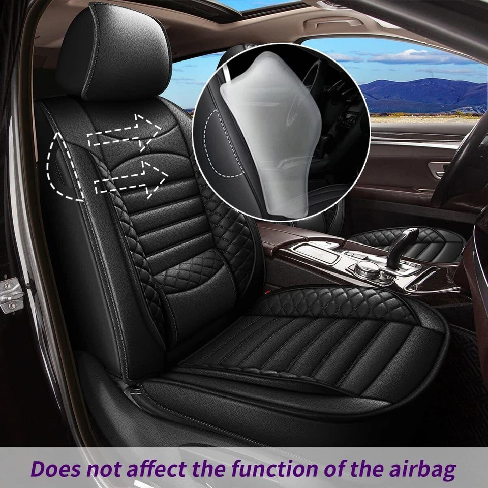 Car 5-Seat Covers Faux Leather Front Rear Full Set For Chevrolet Trax 2015-2022 Foto 3 de 4