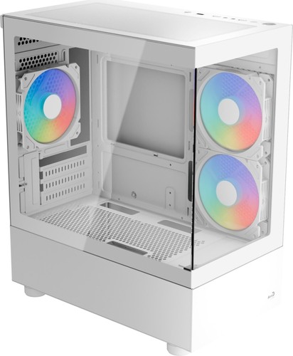AeroCool Viewport Mini V2, White, Glass Window