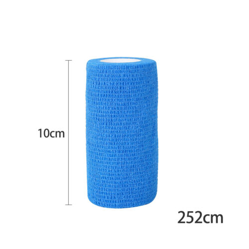 18 Rolls Cohesive Elastic Bandage Adhesive Wrist Ankle Gauze Tape Vet Wrap 10cm - Picture 3 of 26
