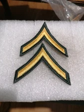 Original US Army PRIVATE FIRST CLASS Rades Pair  