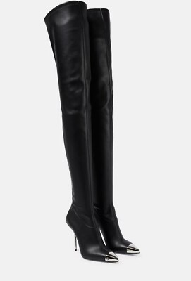 DAVID KOMA Over-the-knee leather boots