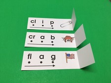 CCVC Word Blending Cards - Reading Activity Cards Set Phonics