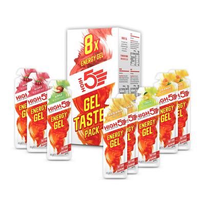 High5 Mixed Flavour Bike Cycle Sports Nutrition Energy Gel Schnupperpack 8x40g