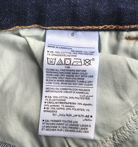 Old Navy sz 0 Mid Rise Dark Blue Denim Cuffed Shorts 6.5" Inseam Stretch NWT F5 - Picture 6 of 6