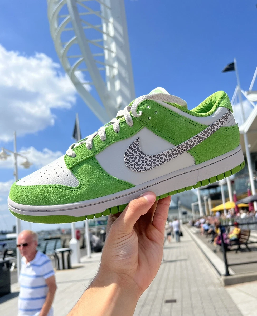 Nike Dunk Low Safari Swoosh - Chlorophyll Size UK 11.5