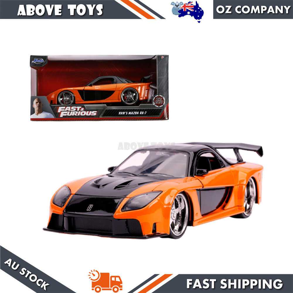 Jada 1:24 Scale Fast & Furious Han's Mazda RX-7 Diecast Model Car