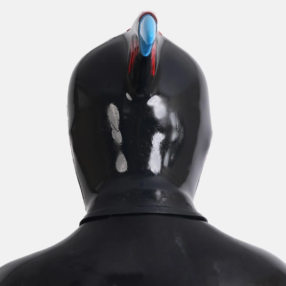 Furrjoi Silicone Shark Mask Latex Furry Fetish SM Hood Full Head Headgear Cos - Image 4 of 4