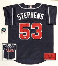 Jackson Stephens Signed Jersey Atlanta Braves Beckett BAS COA