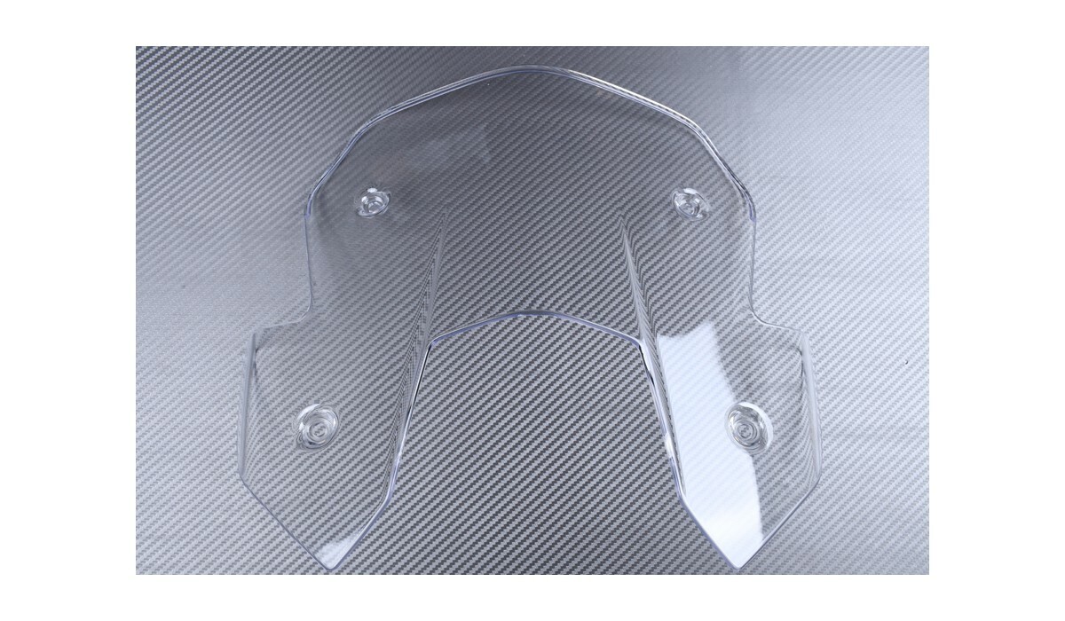 Bulle KTM Adventure 1050 contre les turbulences et le vent de face