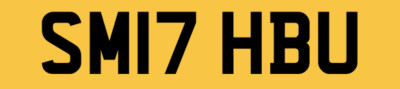SMITH PRIVATE NUMBER PLATE SMITHS CHERISHED REGISTRATION SM17 HBU PERSONAL REG