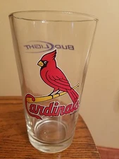 Bud Light  St. Louis Cardinals  16 oz  Pint  6 3/4" Glass   NEW  old stock
