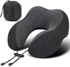 Memory Foam U-Shaped Travel Pillow Neck Support Head Rest Car Plane Soft Cushion