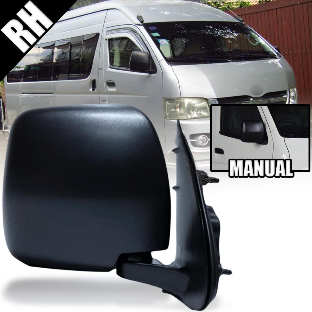 FOR TOYOTA HIACE COMMUTER 2014-2018 RIGHT SIDE MIRROR BLACK MANUAL