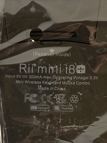 Rii i8 2.4G Mini Wireless With Touchpad & QWERTY Keyboard Portable New Sealed - Picture 7 of 10