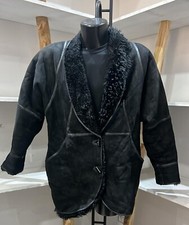 Evit Mufflon Schafleder Gebraucht Pre-owned Frau Gr. 46 Schwarz XXM298L