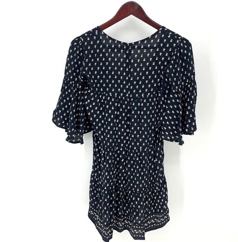 Vestido túnica Anthropologie x Faithfull the Brand Fresa talla XS 2 azul floral usado en excelente estado - Imagen 9 de 10
