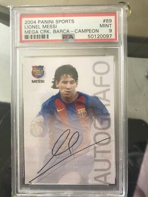 【PSA6】メッシ PANINI 04-05 ルーキーカード メッシがパリSG入団！ ルーキーカードは相変わらずの高額落札