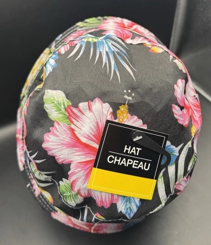 NEW LADIES WOMEN'S FLORAL DESIGN SUMMER SUN BEACH HAT SUMMER SUN BUCKET HAT - Picture 4 of 5