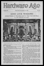1914 San Diego Hardware Store Horseshoe Window Display Photo Article Print Ad