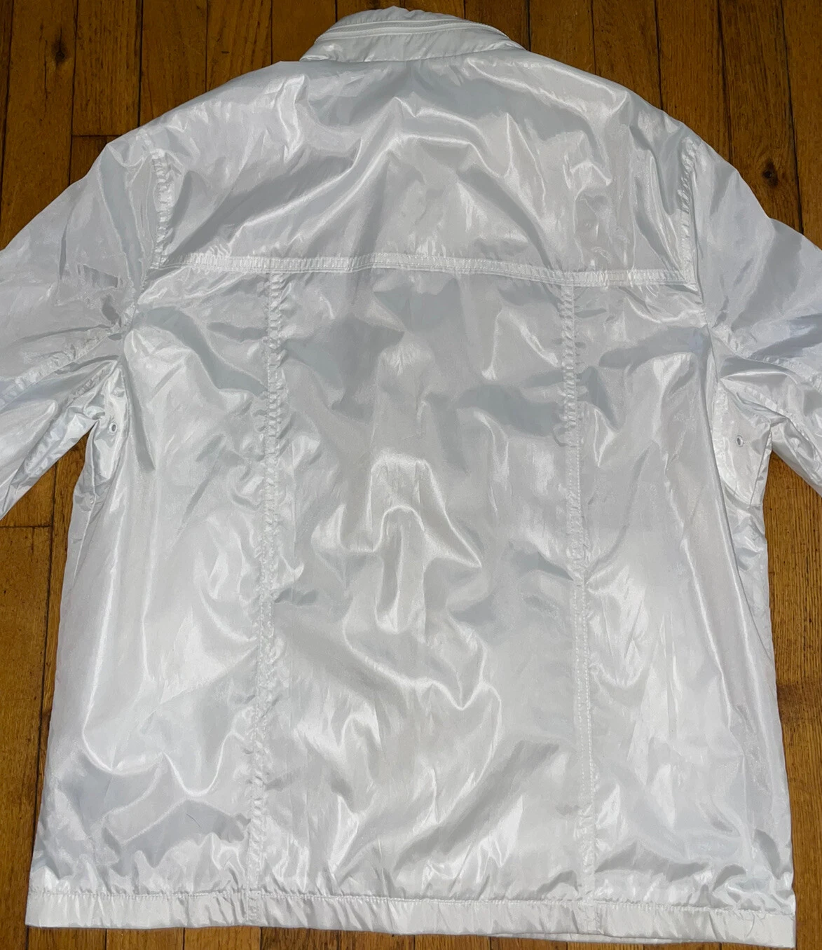 NWT Perry Ellis Full Zip Hooded Mens Size XL Jacket White - product detail image 15