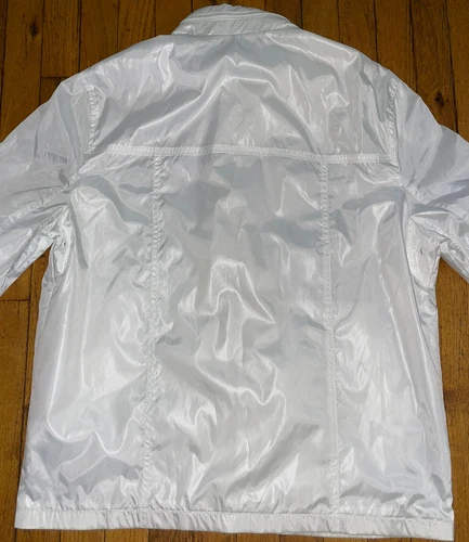 NWT Perry Ellis Full Zip Hooded Mens Size XL Jacket White image 15