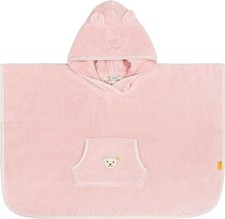 Steiff Niemowlęcy szlafrok Ponczo Ponczo kąpielowe Frotte 1-3 lata różowy