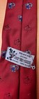 VINTAGE MICKEY MOUSE BALANCINE RED AVIATION TIE DISNEY MADE IN USA — photo 5