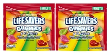 (2 Pack) Life Savers Gummies 5 Flavors Gummy Summer Candy, Family Size 26 oz Bag