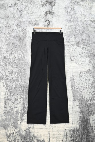 Athleta Black Stretch Pockets Straight Leg Trouser / Yoga Pants Size S  Small | eBay