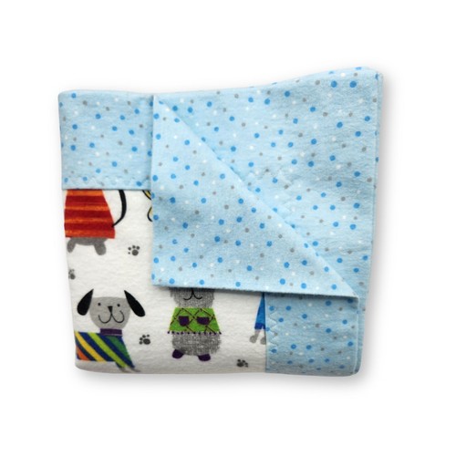 Handmade Flannel Baby Boy Blankets, Baby Shower Present, Animals/ Trains/Trucks - Picture 8 of 64