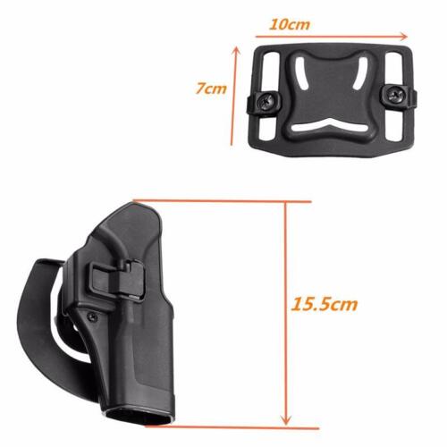 Tactical Belt Paddle Holster Right Handed Holster Fits Glock 17 19 23 32 36 - Picture 3 of 3