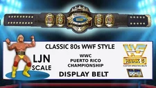 WWC Hand Made Ljn Scale Puerto Rico Champion Wrestling Figure Belt