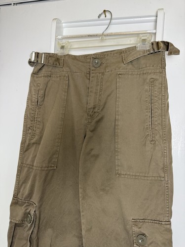 Pantaloni vintage Marc Jacobs bondage multitasche cargo con coulisse Capri 3Q taglia 10 - Foto 2 di 8