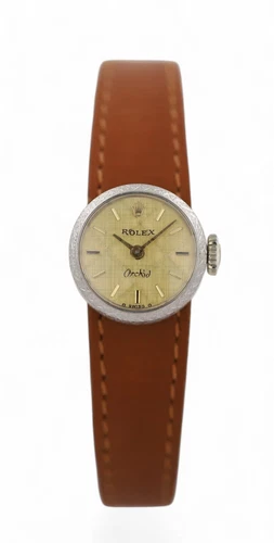 Vintage 1966 Ladies ROLEX Orchid Manual Wind - 18ct White Gold - 18mm  Ref. 2013