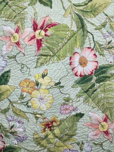 Baby Quilt Handmade Patchwork Crib Playtime 48" x 40" New Reversible Floral - Picture 5 of 5