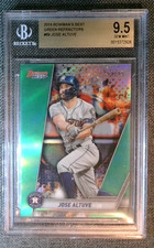 2019 Bowman's Best Green Refractor - Jose Altuve #69 - #/99 - BGS 9.5!