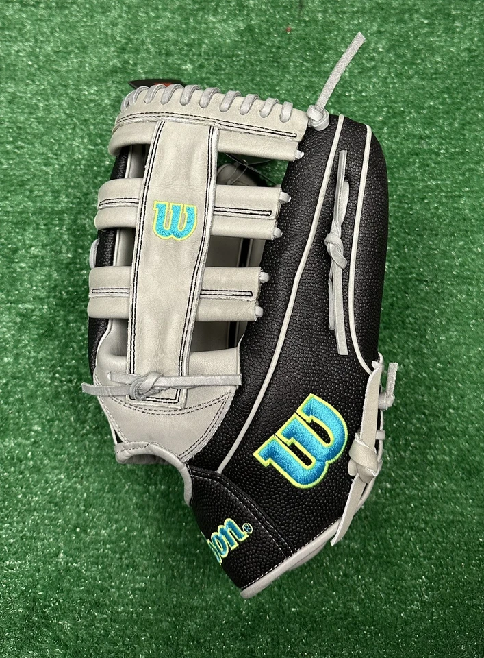 Luva de beisebol Wilson A2000 13" SP softbol campo externo - Preto cinza destro - Imagem 4 de 4