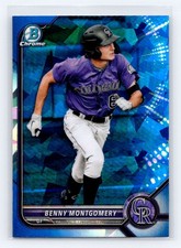 2022 Bowman Chrome Sapphire Edition #BCP-227 Benny Montgomery Rockies