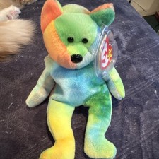 Ty Beanie Babies Garcia Bear Retired 1996 Multicolor Plush with Tags