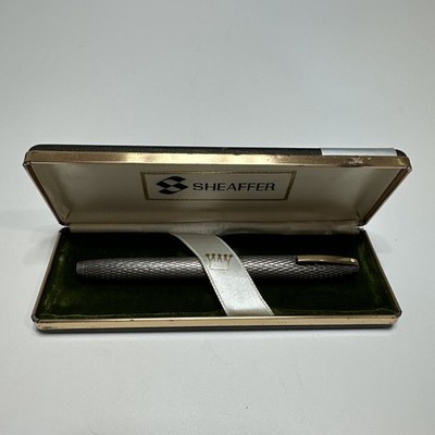 Vintage Sheaffer Imperial Sovereign Sterling Silver Fountain Pen - Original Box