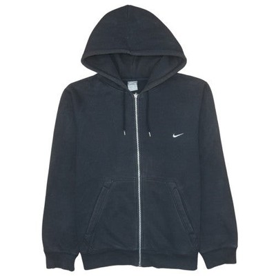 Nike Fleece-Hoodie Herren schwarz mit durchgehendem Reißverschluss L normale Passform