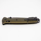 Benchmade 537GY-1 Bailout® Green Aluminum Handle M4 Steel Folding Knife — photo 6