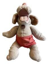 Vtg 1981 Ganz Bros Wrinkles Dog Puppet Plush Beige Tan 18  Shorts Tag No Bone