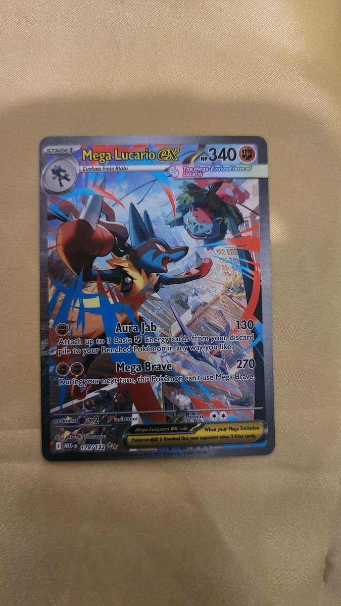 Mega Lucario Ex Alternate Art 179/132 Mega Evolution Secret Rare